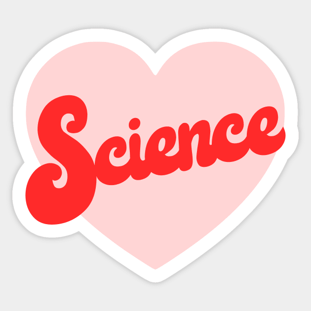 I Heart Science Sticker by kapotka